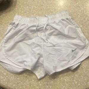 White athletic nike shorts size XS